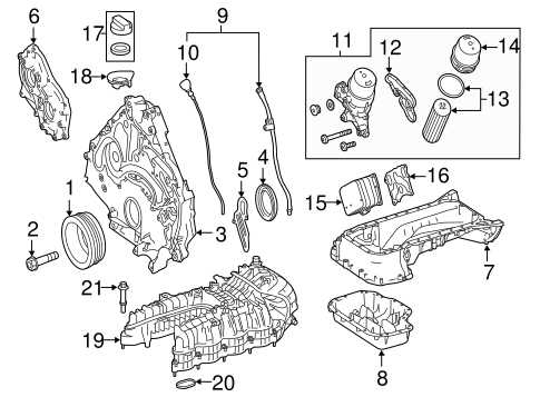 mercedes engine parts diagram