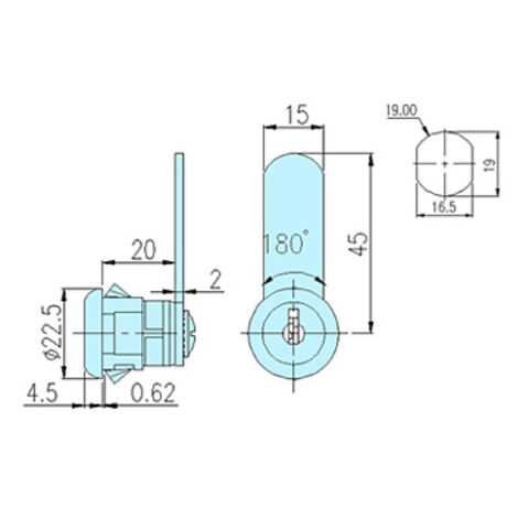 cabinet lock parts diagram