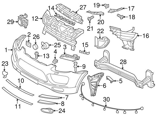 porsche oem parts diagram