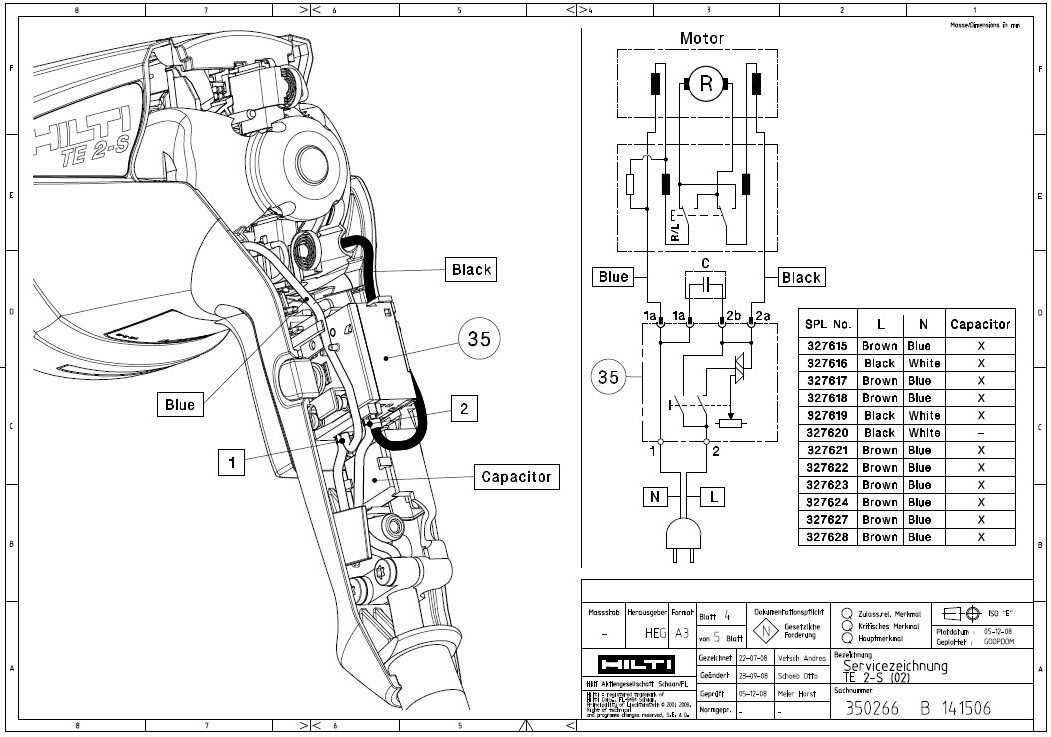 hilti te7 c parts diagram