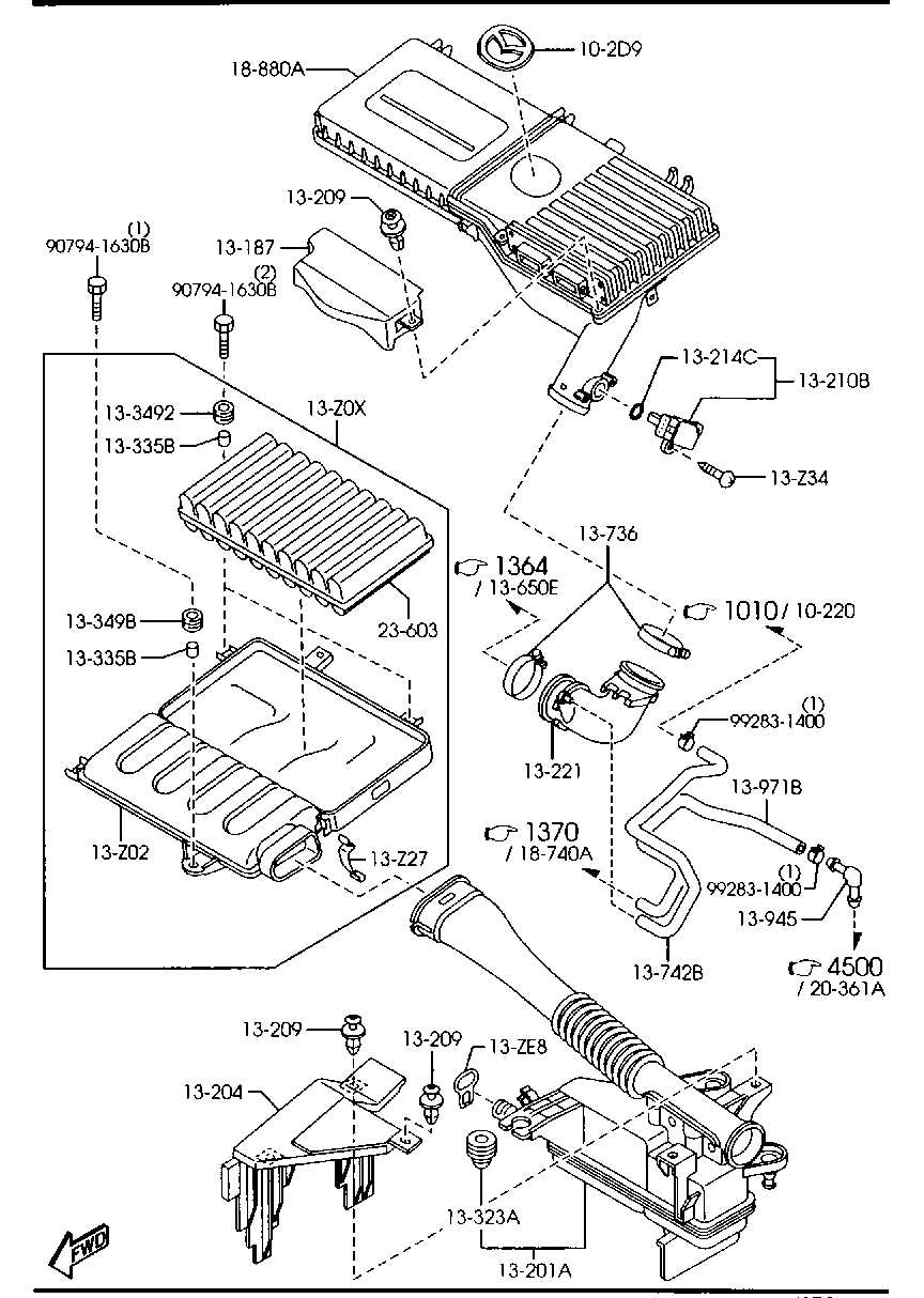 mazda 3 engine parts diagram