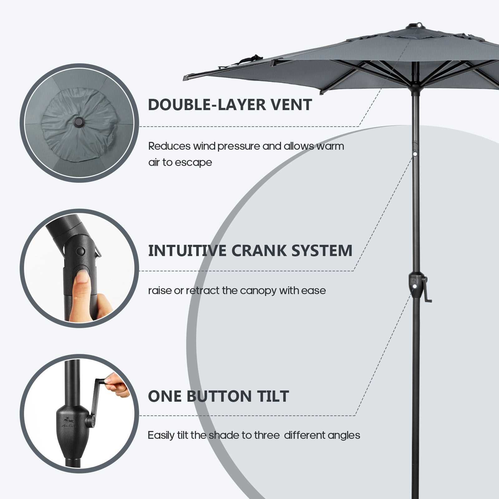 patio umbrella parts diagram