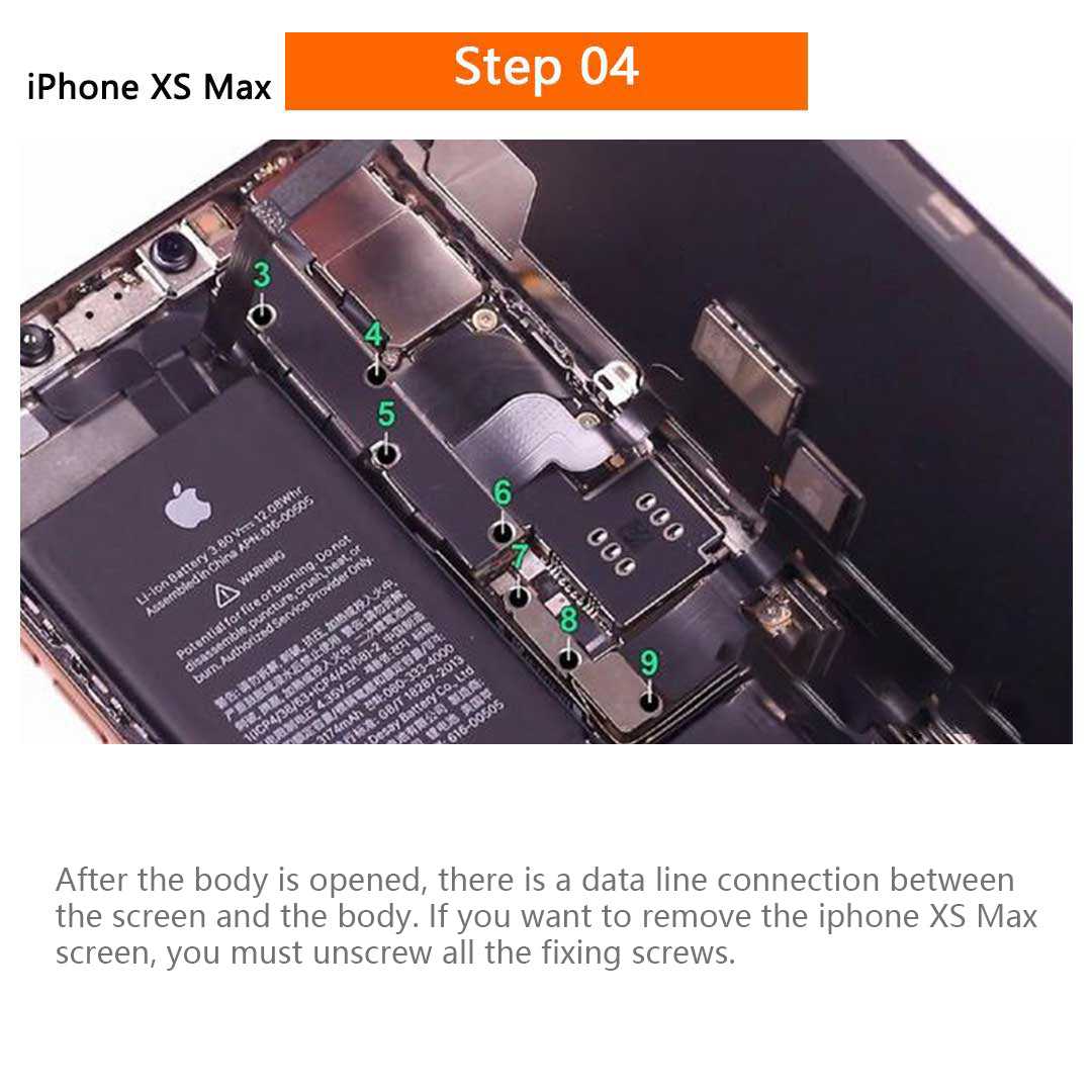 iphone xs max parts diagram