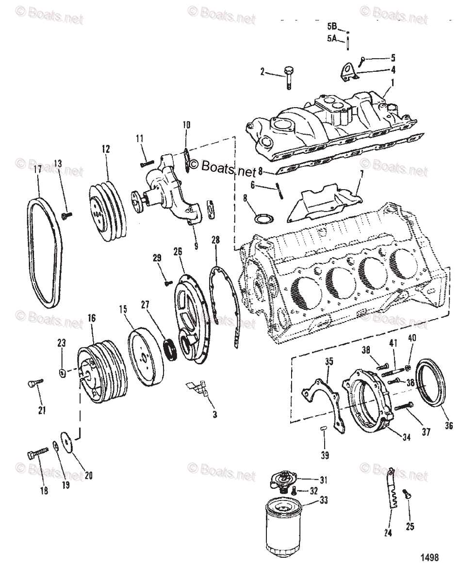 engine parts diagram v8