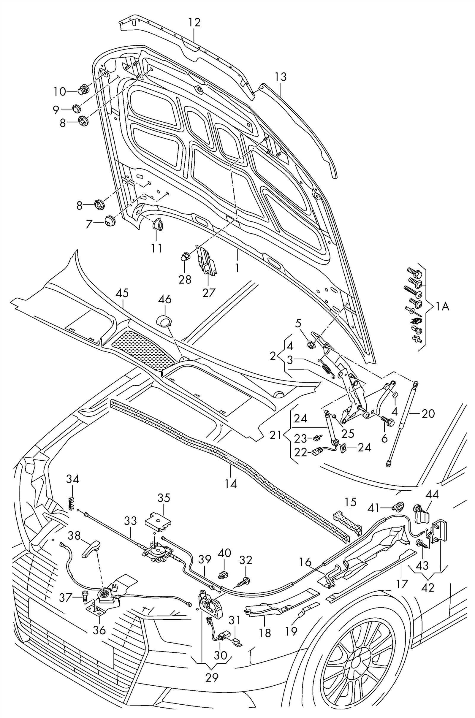 audi a4 b9 parts diagram