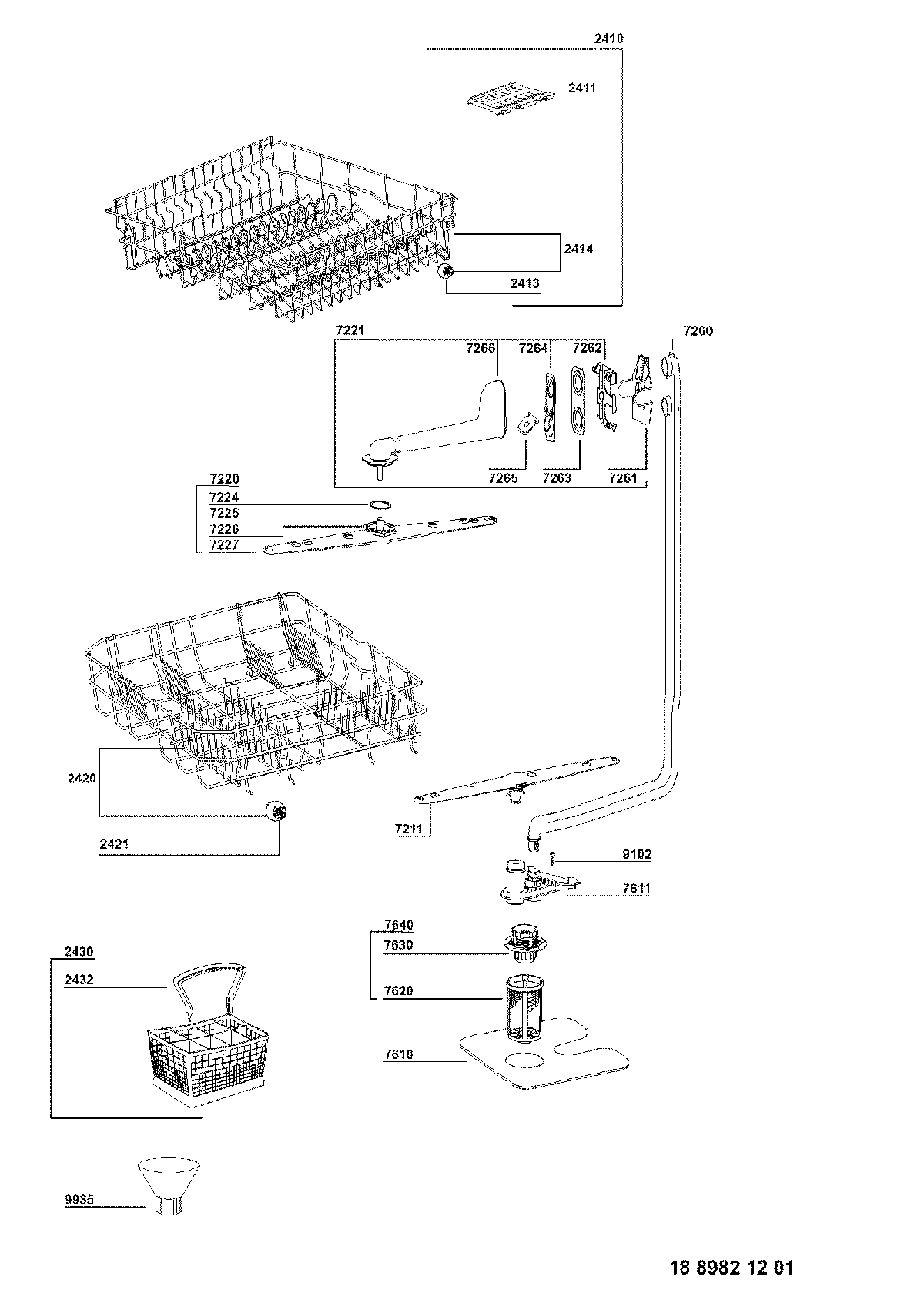 whirlpool dishwasher parts diagram