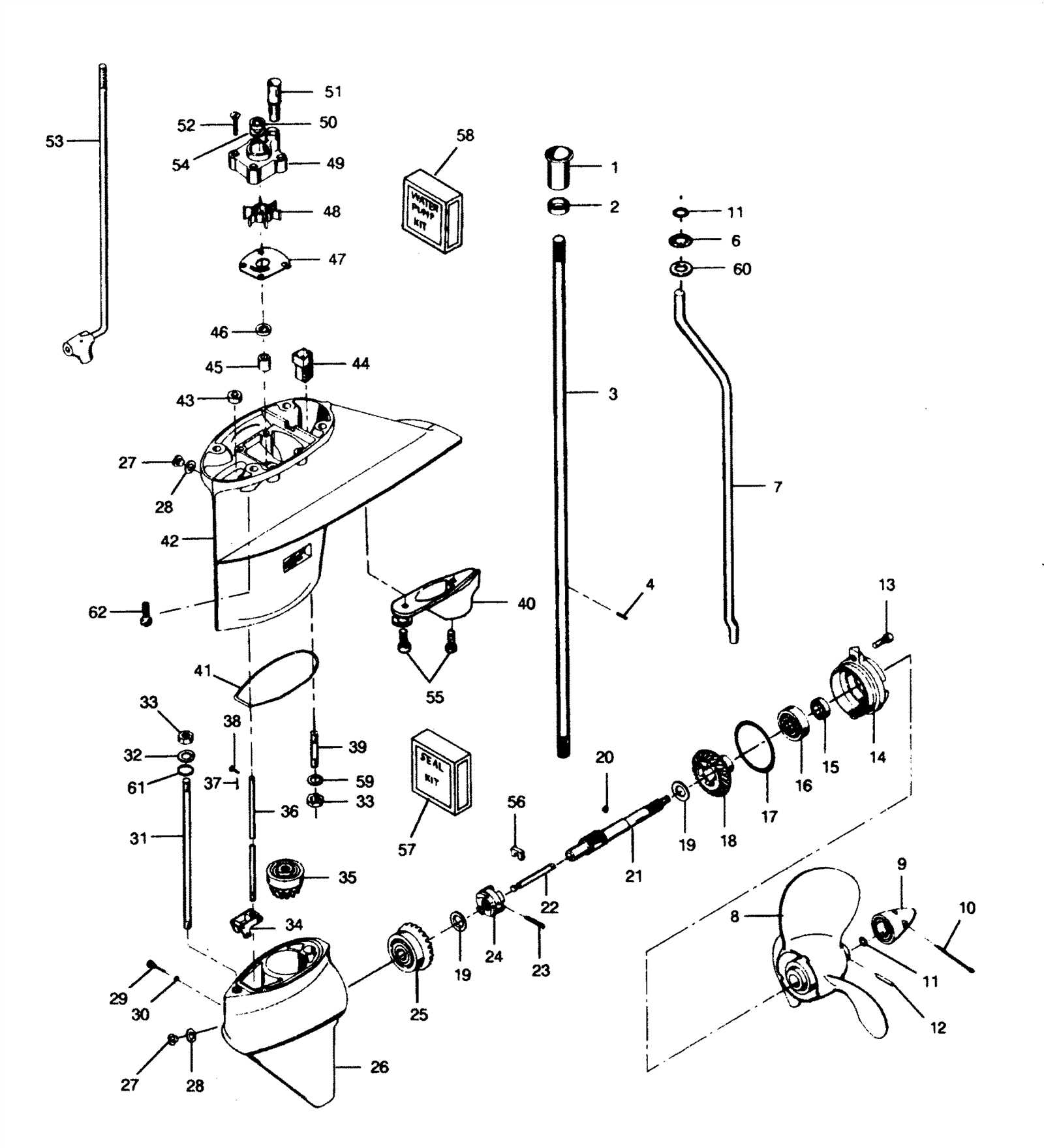 50 hp mercury outboard parts diagram