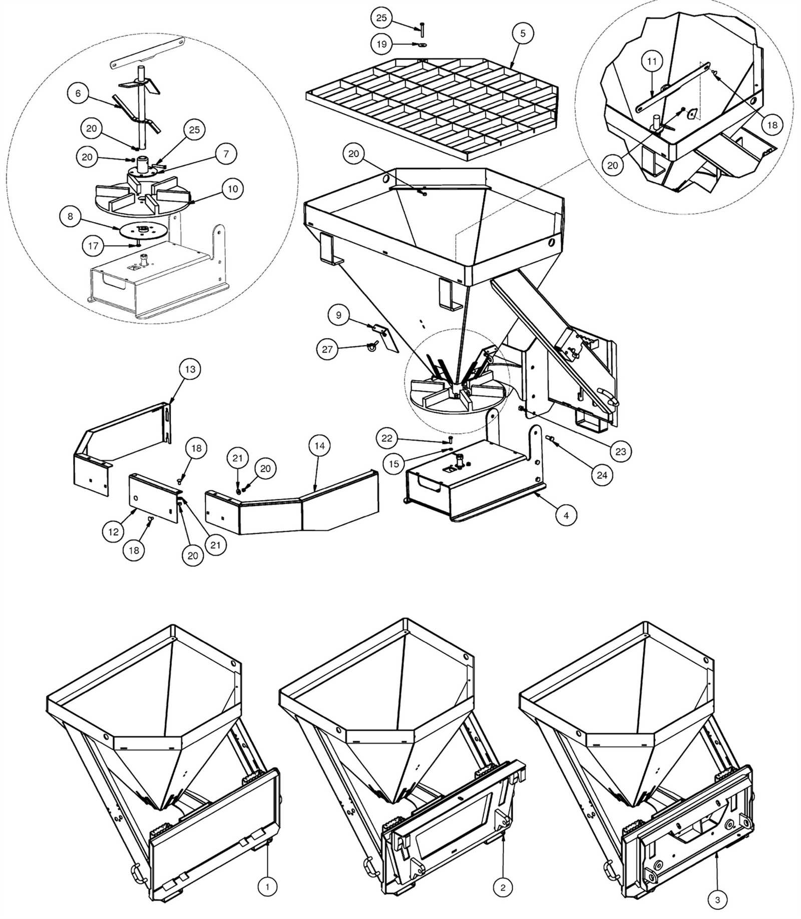 snowex salt spreader parts diagram