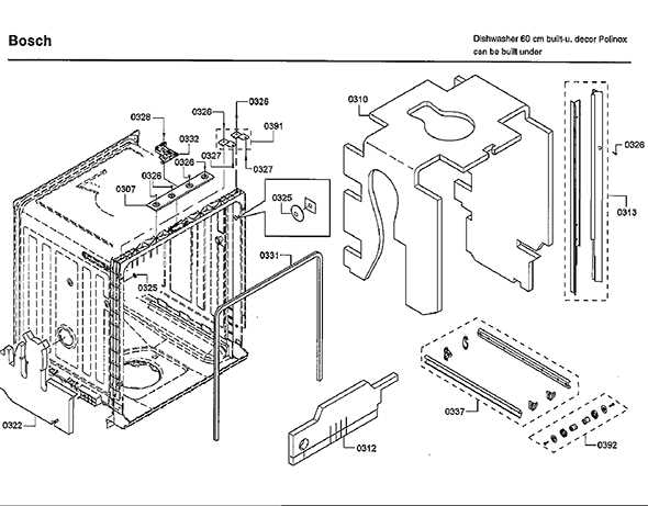 schematic bosch dishwasher parts diagram