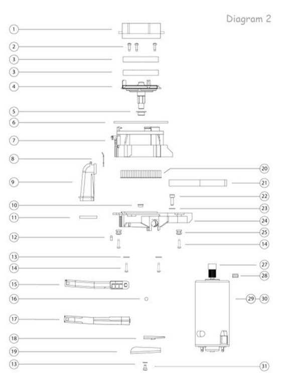 baratza encore parts diagram