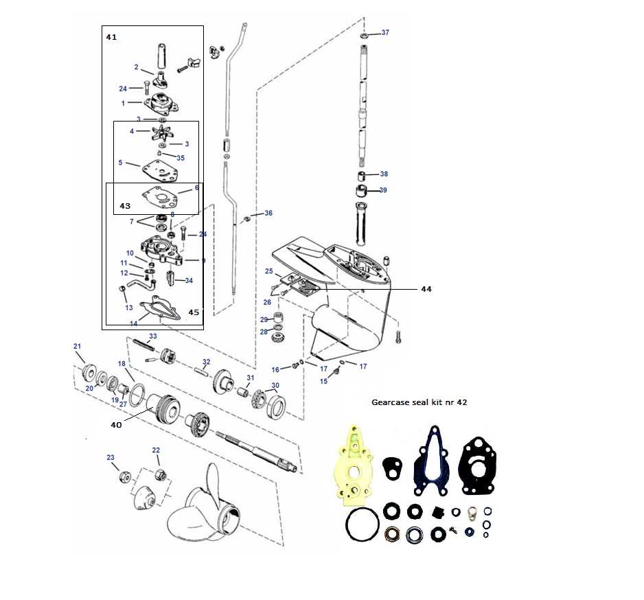 1993 mercury 40 hp outboard parts diagram