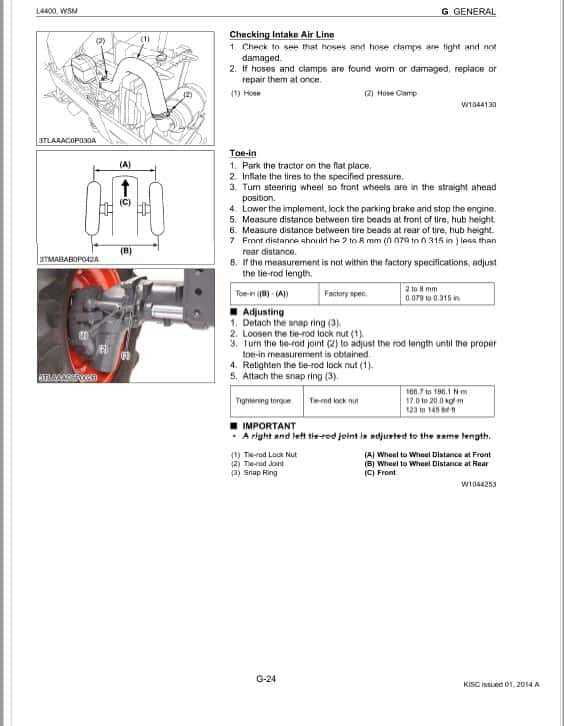 kubota l4400 parts diagram