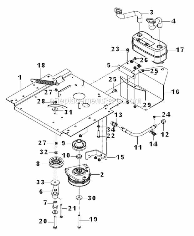 husqvarna ride on mower parts diagram