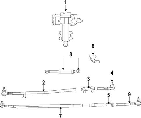 jeep tj steering parts diagram