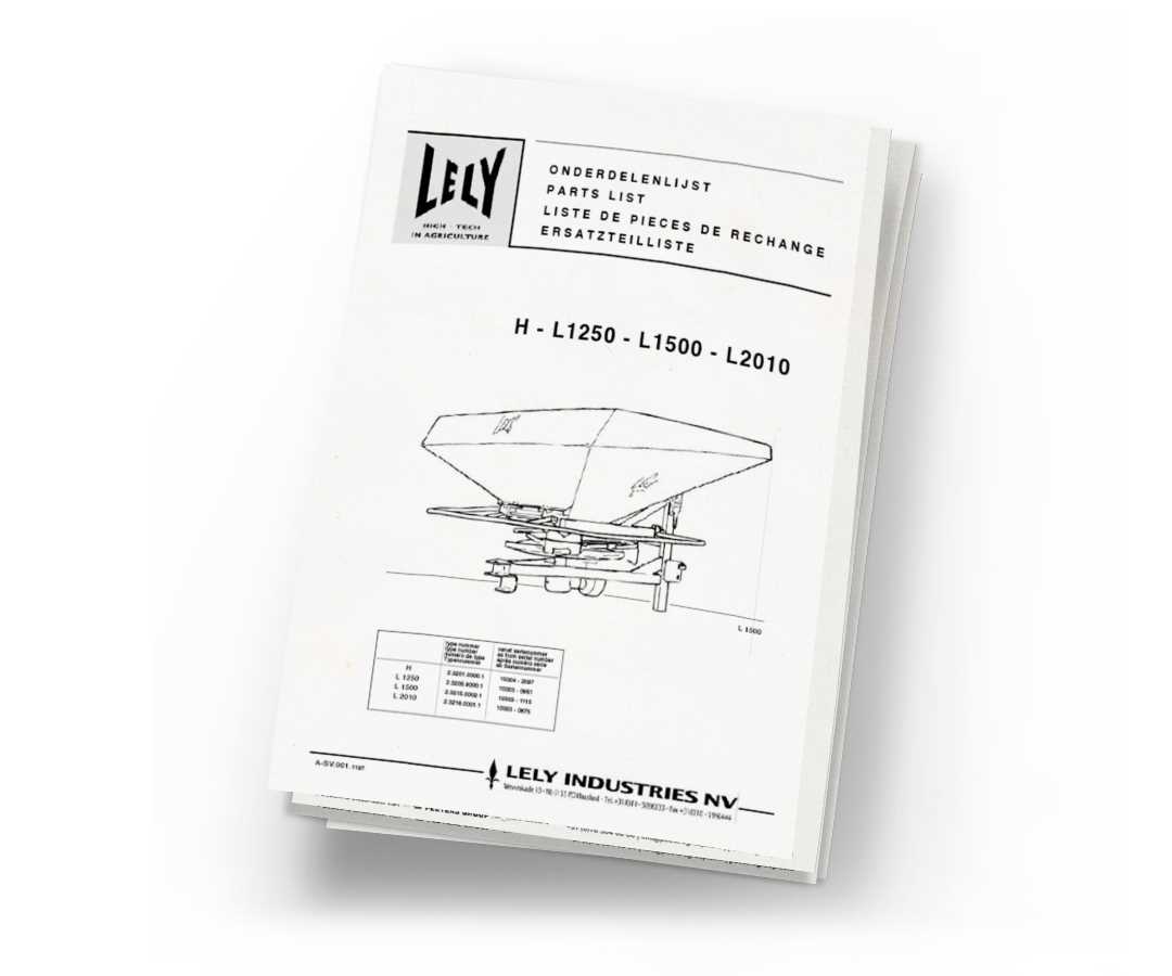 lely spreader parts diagram