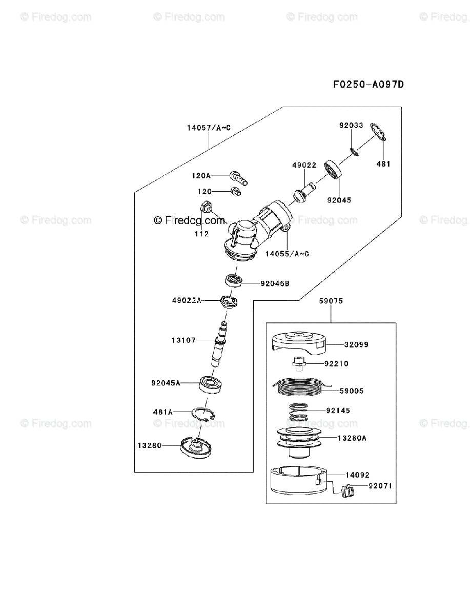 grass trimmer parts diagram