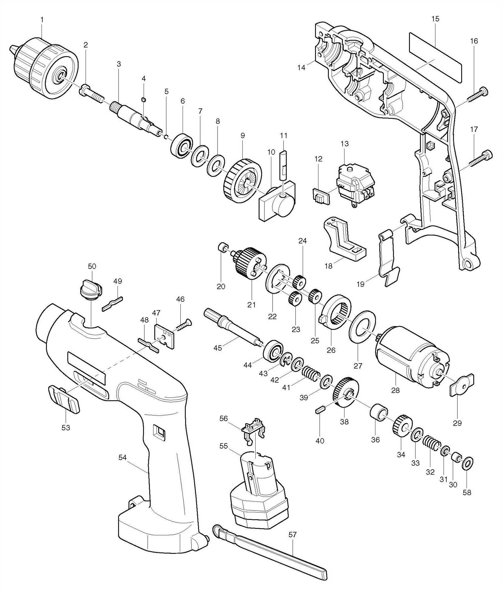 makita bga452 parts diagram