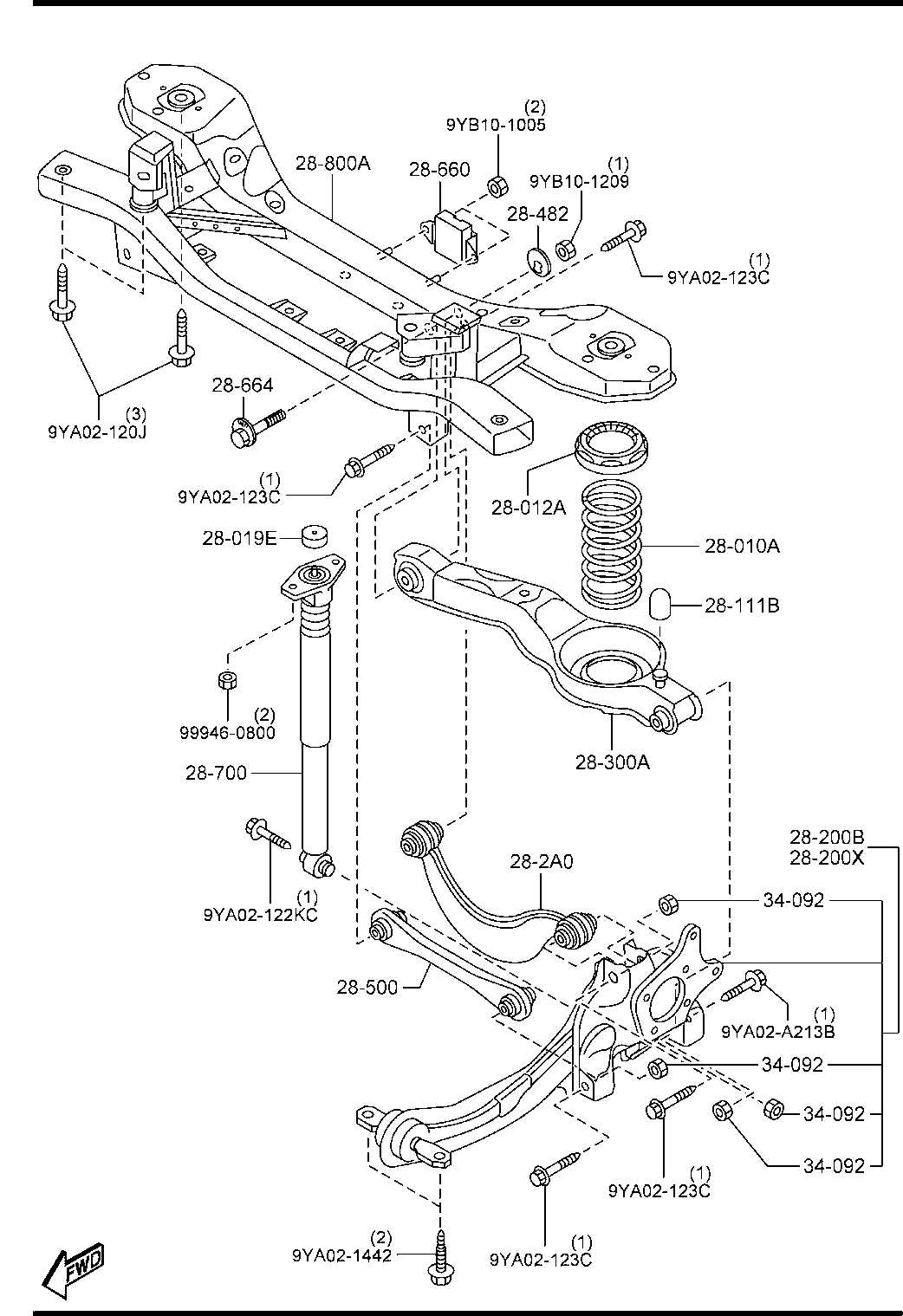 2013 mazda 3 parts diagram