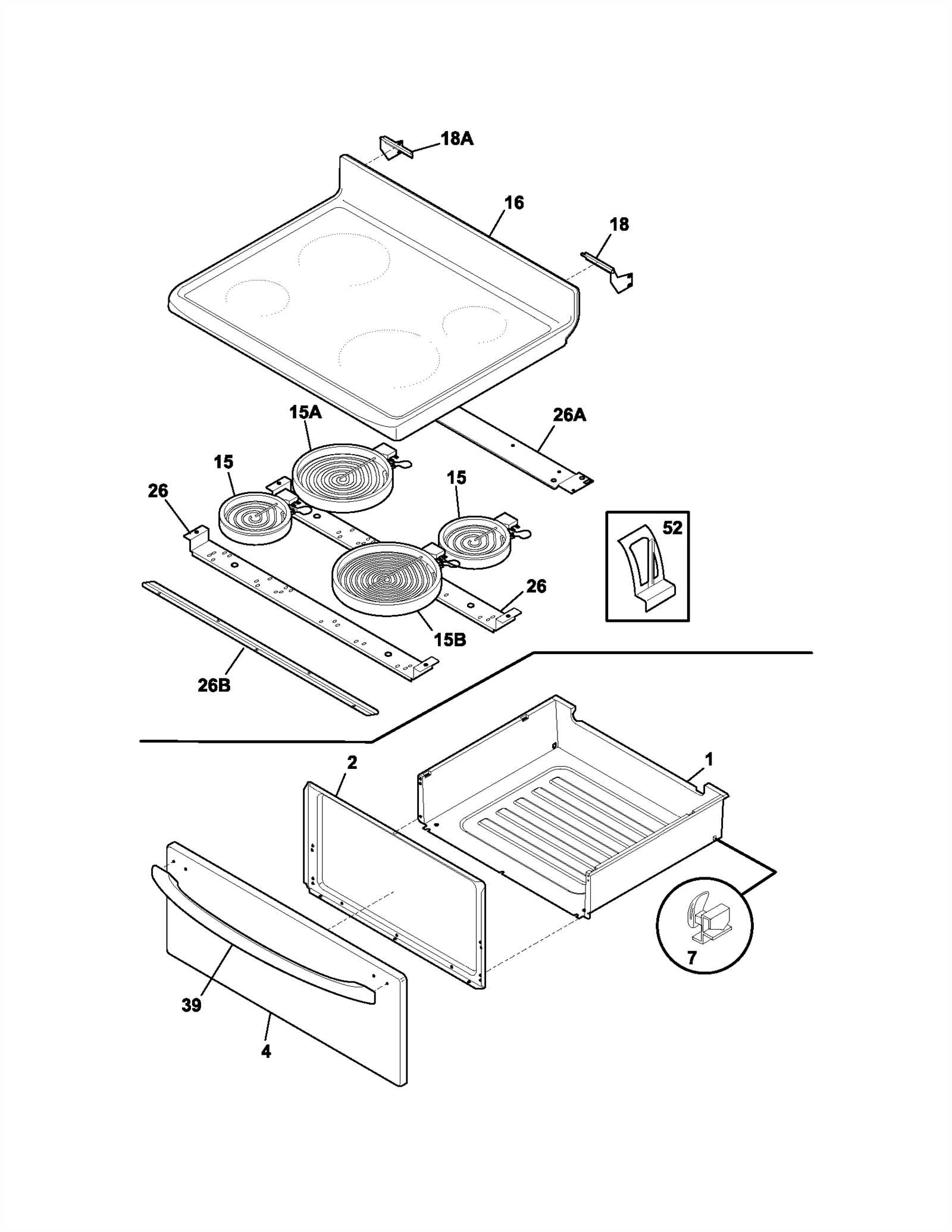 frigidaire efic237 parts diagram