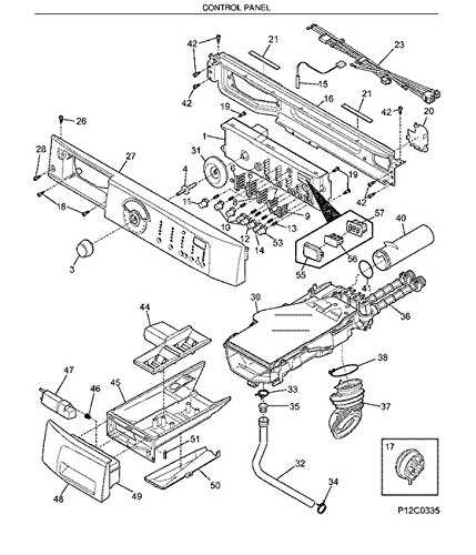 frigidaire laundry center parts diagram