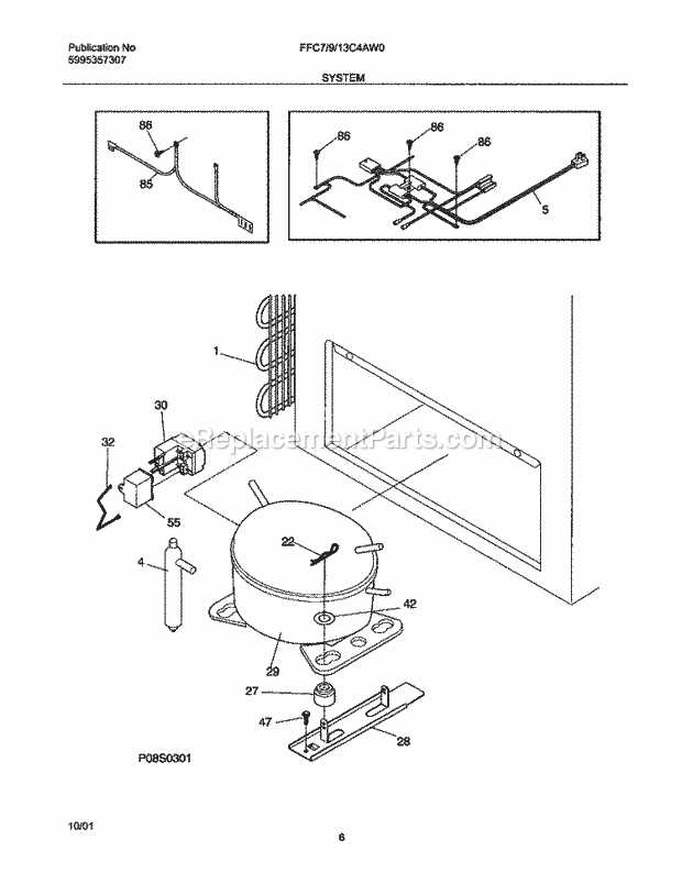 frigidaire refrigerator parts diagram