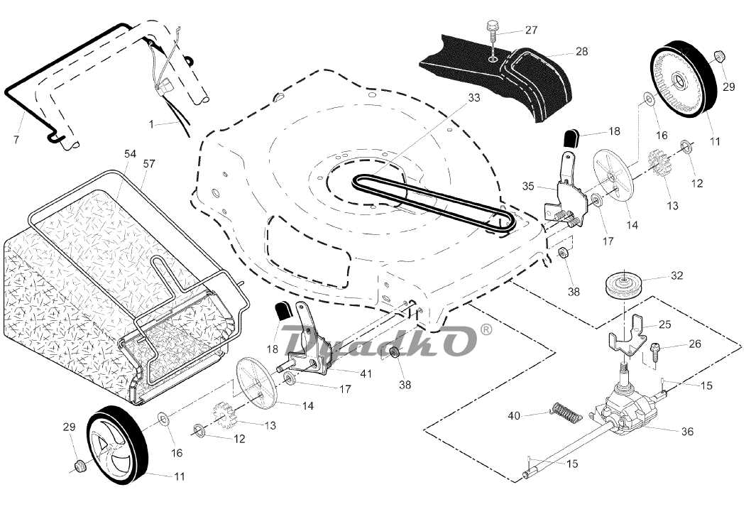 front wheel drive parts diagram