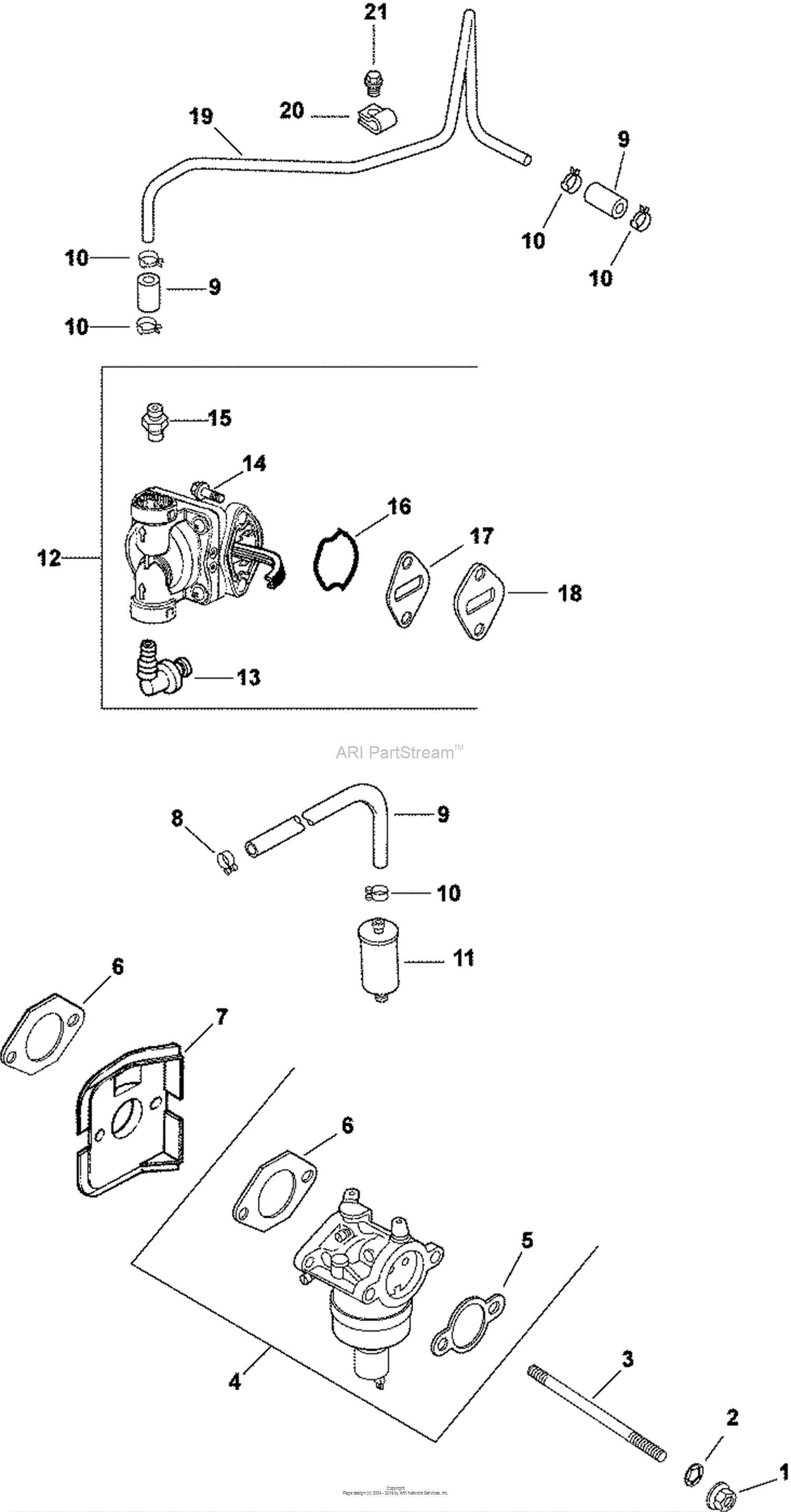 cub cadet 2166 parts diagram