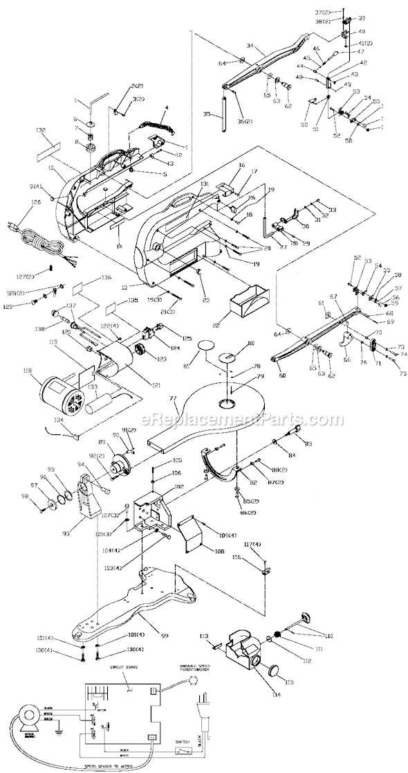 delta scroll saw parts diagram