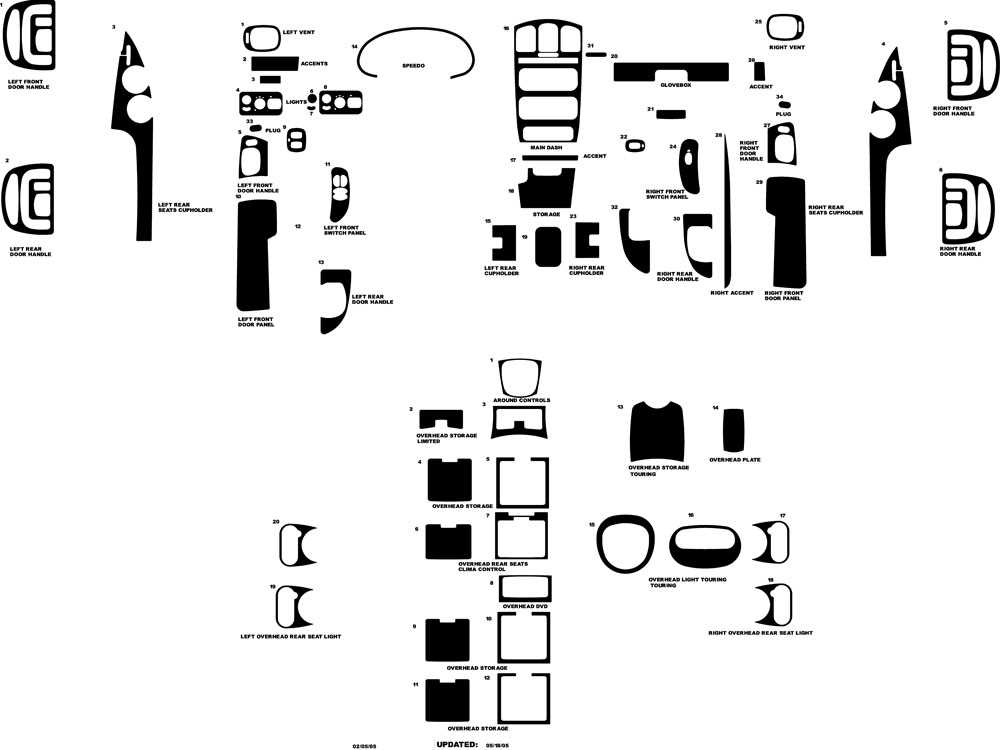 chrysler town and country parts diagram