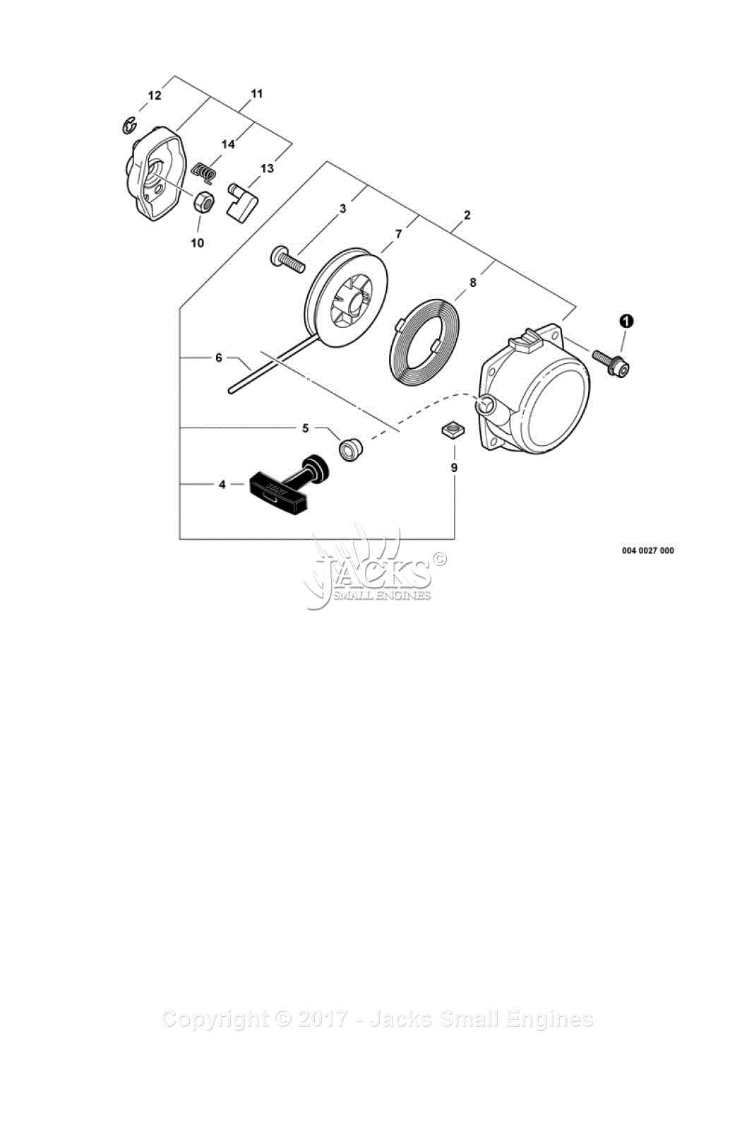 echo pas 260 parts diagram