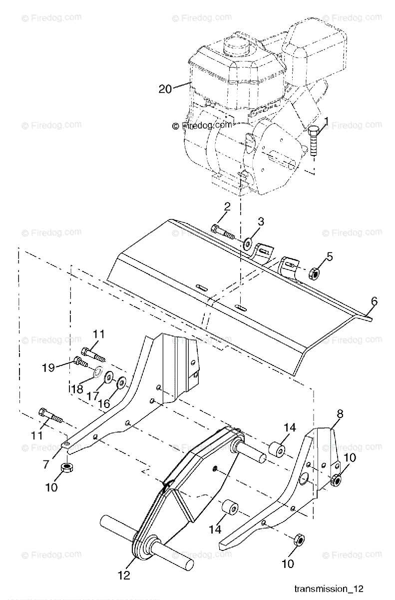 husqvarna rear tine tiller parts diagram