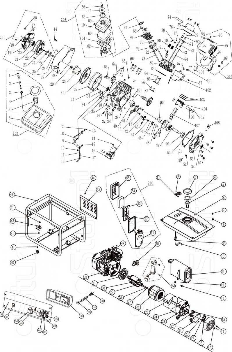 xg8000e parts diagram