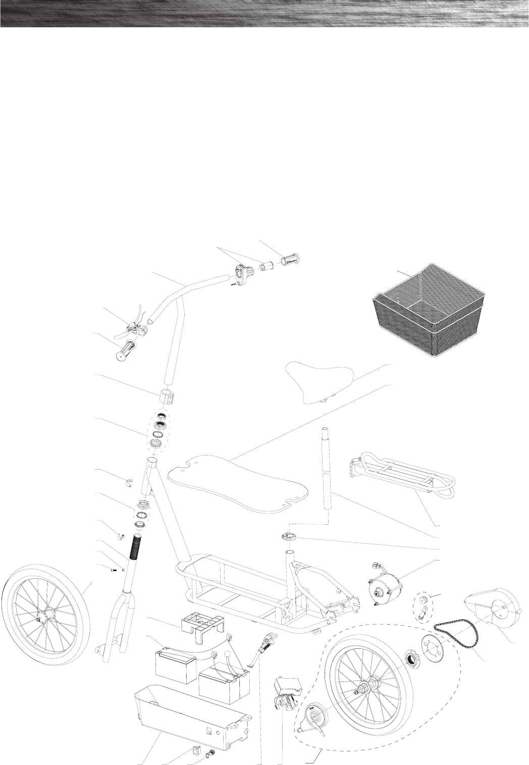 electric scooter parts diagram