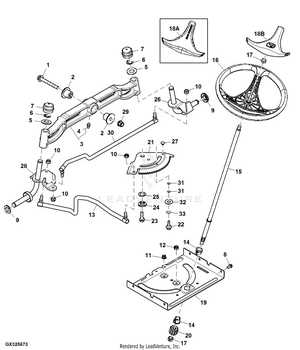 john deere steering parts diagram