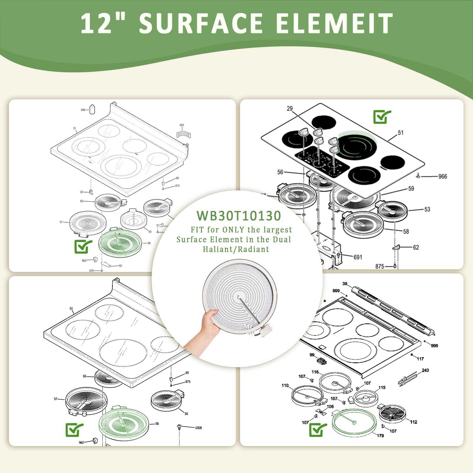 ge profile gas cooktop parts diagram