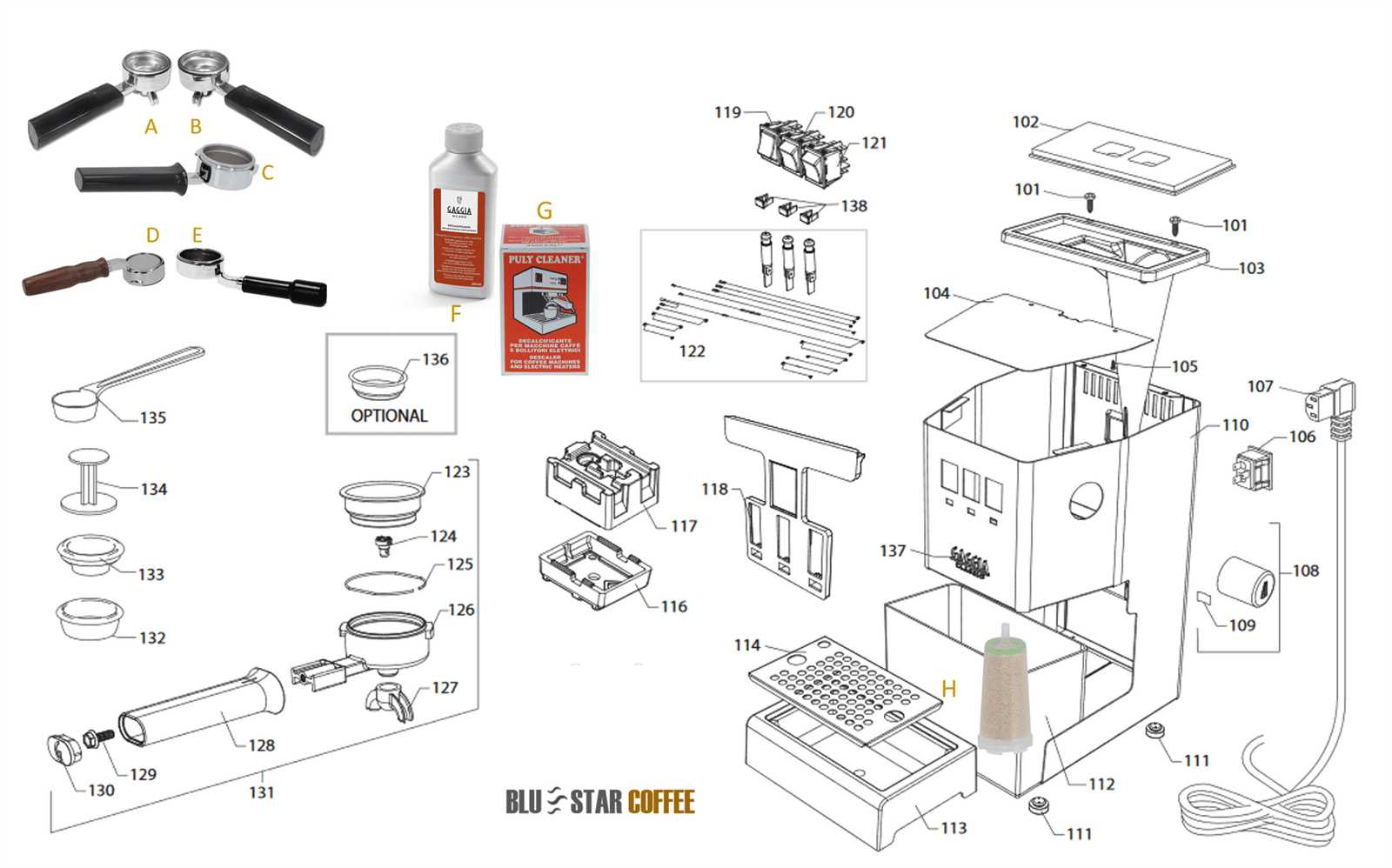 gaggia classic parts diagram pdf