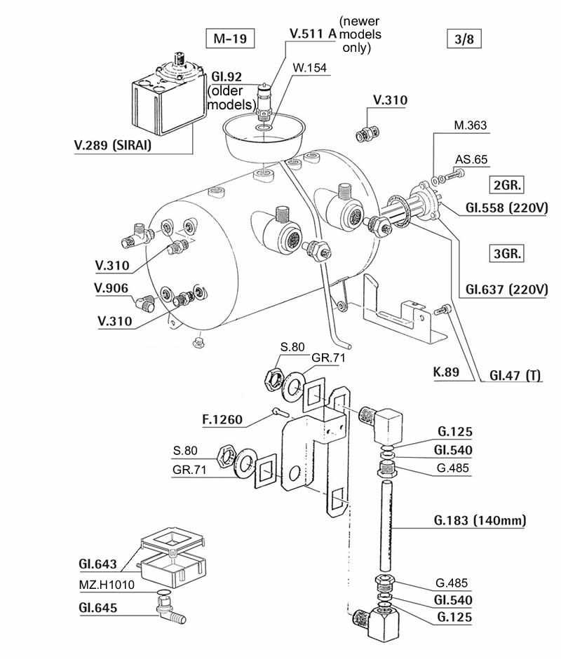 gaggia parts diagram