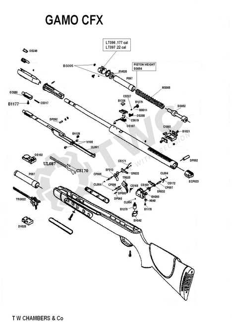 gamo whisper parts diagram