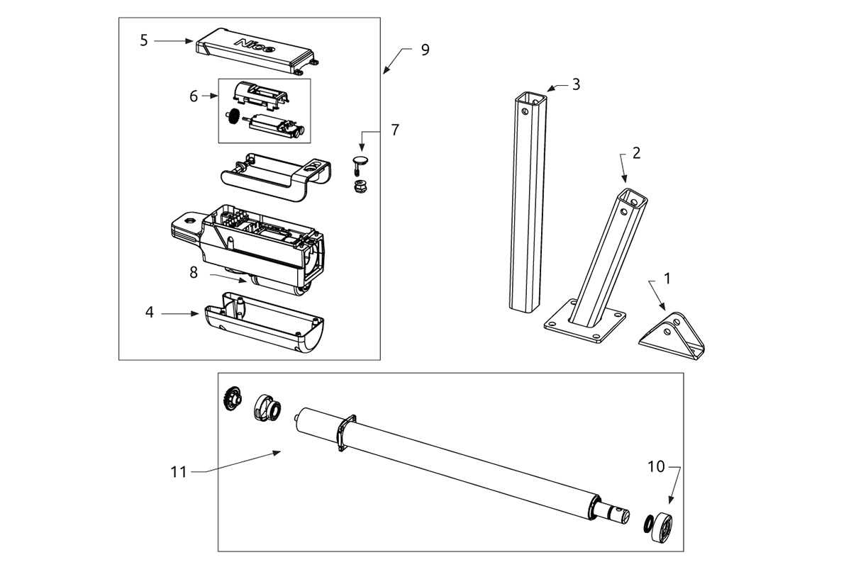 gate parts diagram