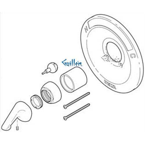 delta shower parts diagram