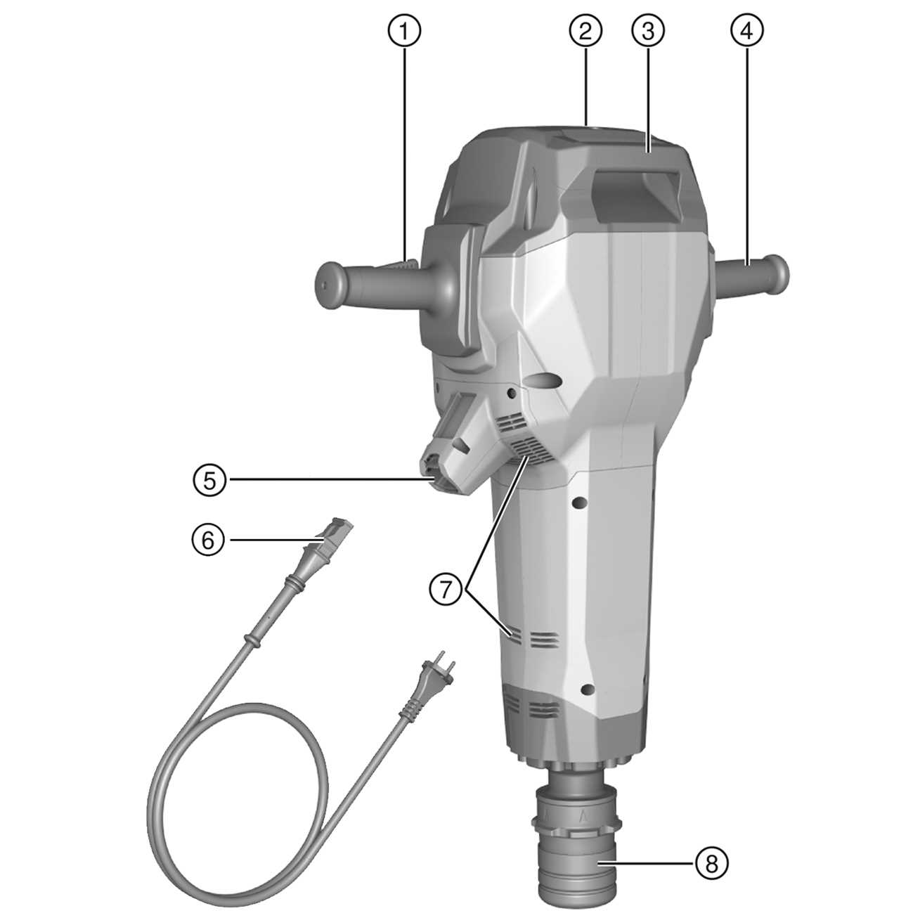 hilti te 2 parts diagram