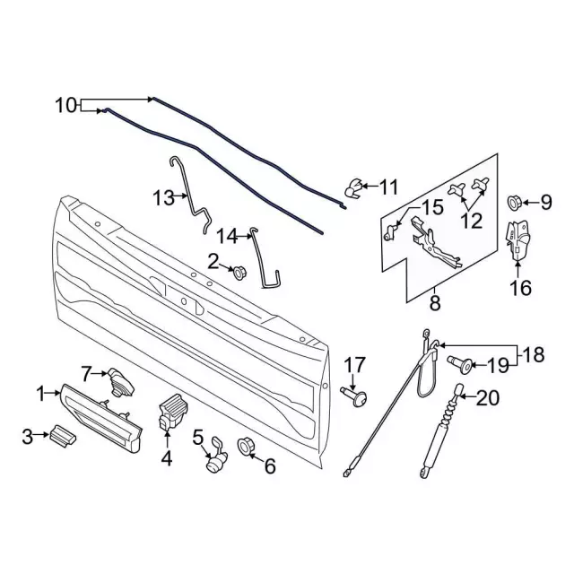 2020 ford f 150 parts diagram