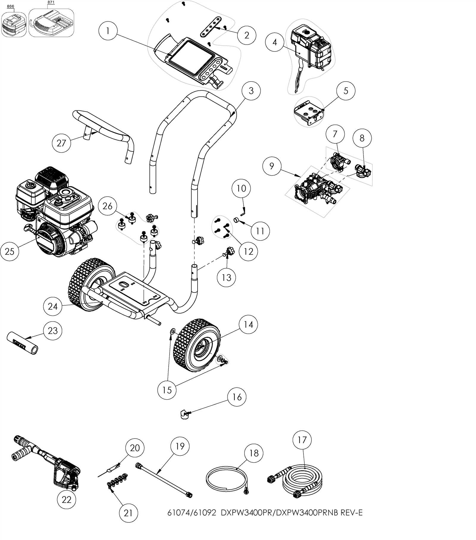 generac pressure washer parts diagram