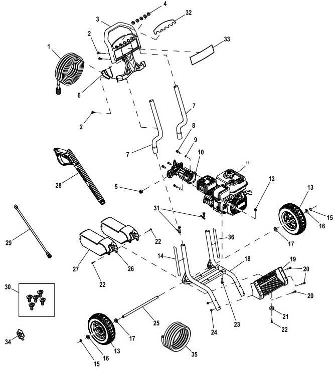 generac pressure washer parts diagram