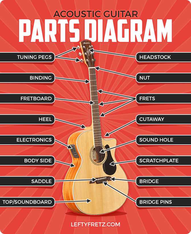 parts of the guitar diagram