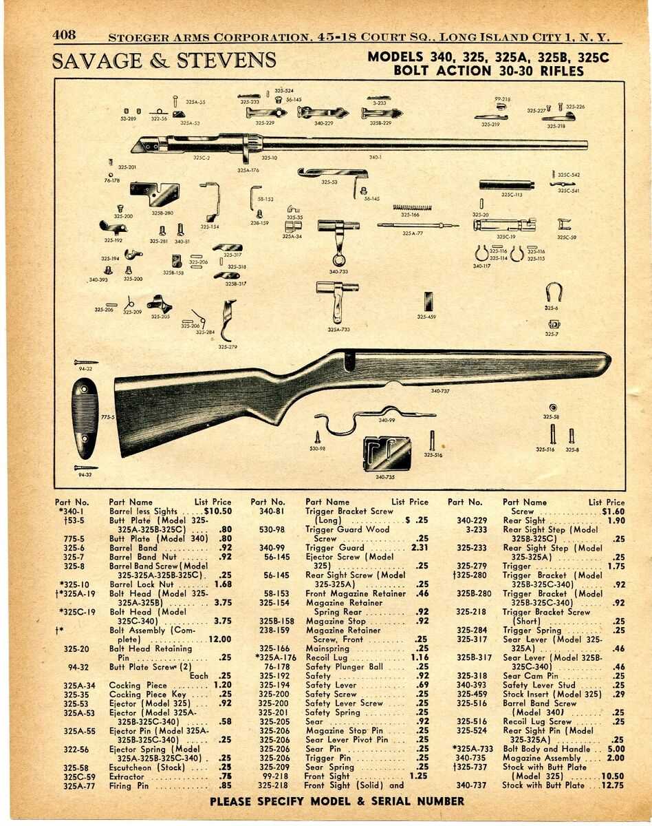 stevens 320 parts diagram