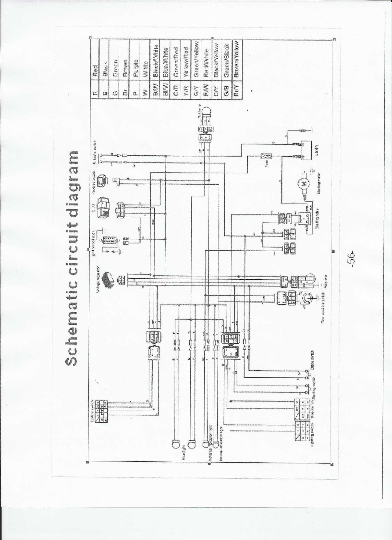 taotao 110 atv parts diagram