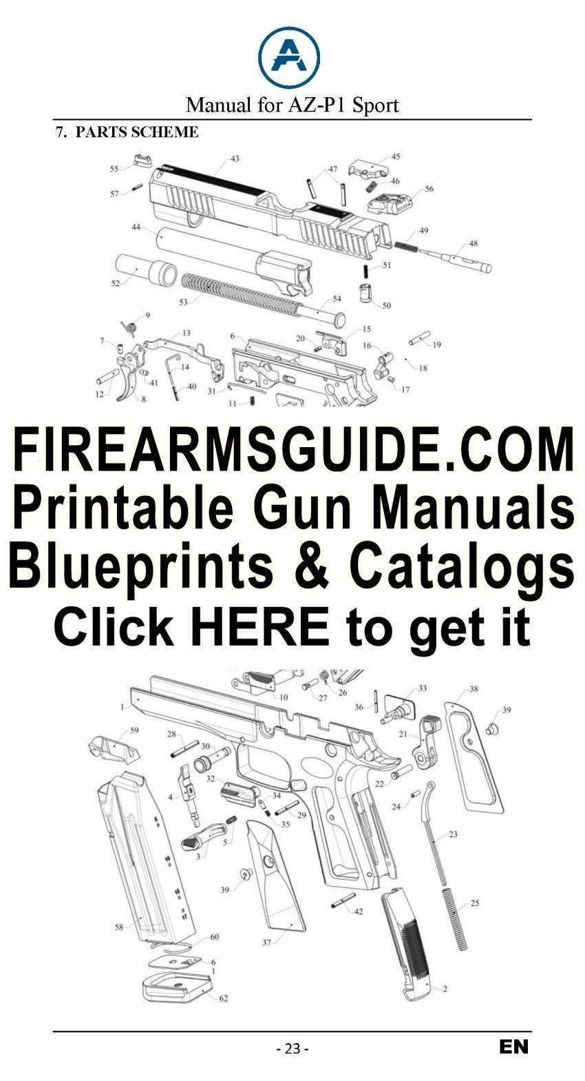 m1911 parts diagram