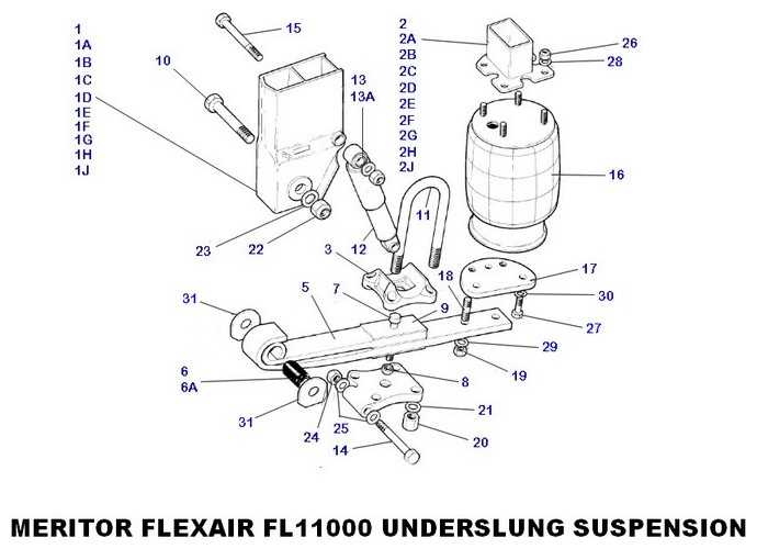 trailer suspension parts diagram