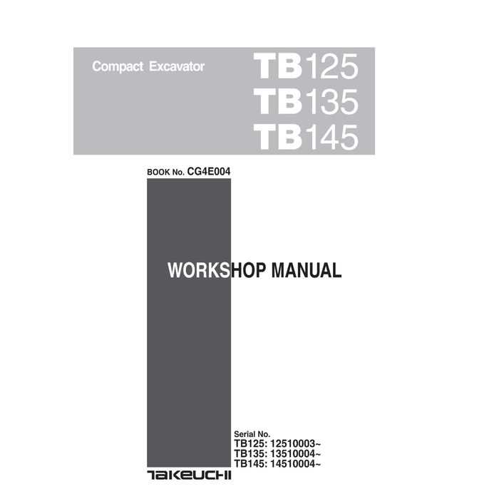 takeuchi tb125 parts diagram